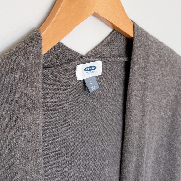 Long Grey Open Cardigan - Picture 3 of 3